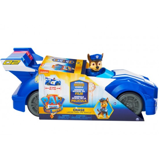 Paw Patrol Patrula Catelusilor masina de politie a lui Chase 45cm Spin-master 6063425