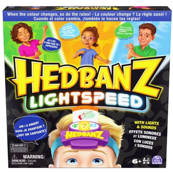 Joc Hedbanz Lightspeed Spin-master 6068653