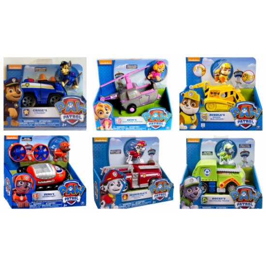 Paw Patrol figurina cu autovehicul clasic