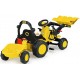 Tractor excavator cu pedale si remorca Injusa 410
