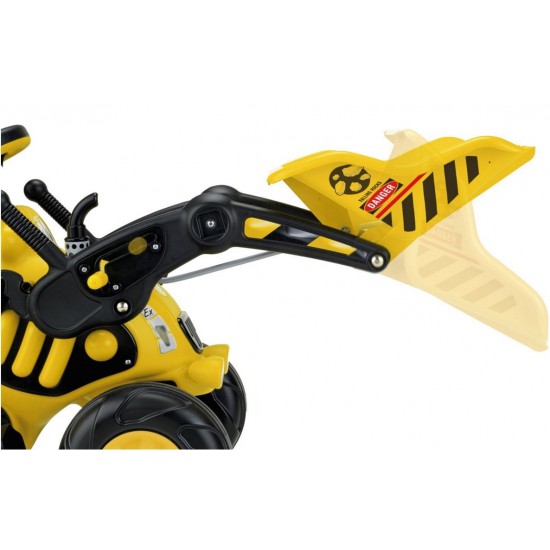 Tractor excavator cu pedale si remorca Injusa 410