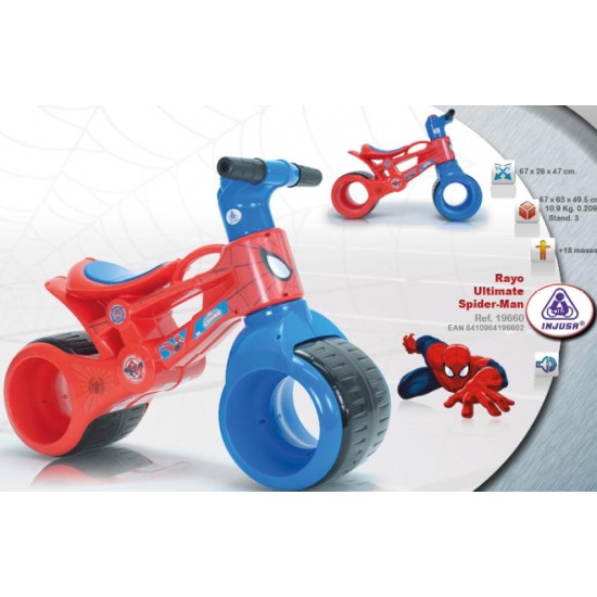 Motocicleta fara pedale Injusa Rayo Ultimate Spiderman 19660