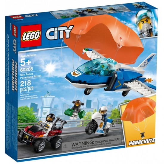 Lego City 60208 arest cu parasutisti