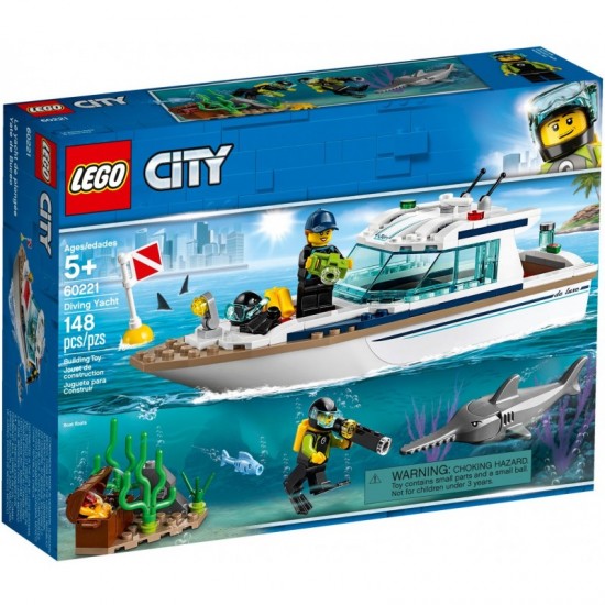 Lego city 60221 iaht pentru scufundari