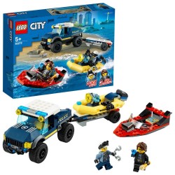 Lego city 60272 transportul barcii de politie
