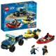 Lego city 60272 transportul barcii de politie