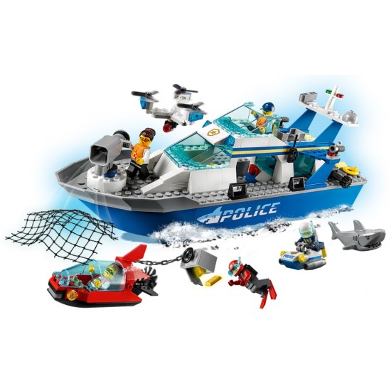 Lego city 60277 nava de patrulare a politiei
