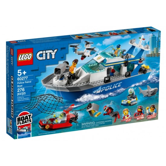 Lego city 60277 nava de patrulare a politiei