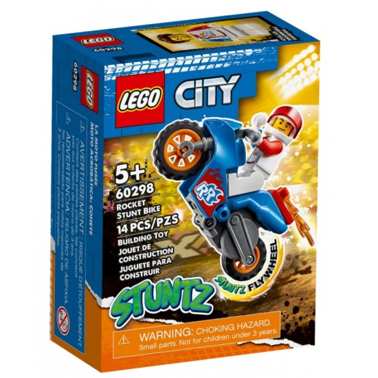 Lego City 60298 motocicleta de cascadorie