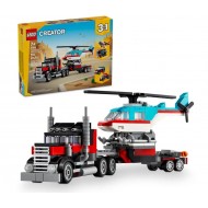 Lego Creator 31146 Camioneta cu platforma si elicopter