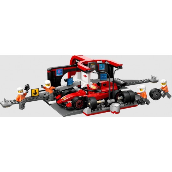 Lego City 60443 Boxa si mecanici F1