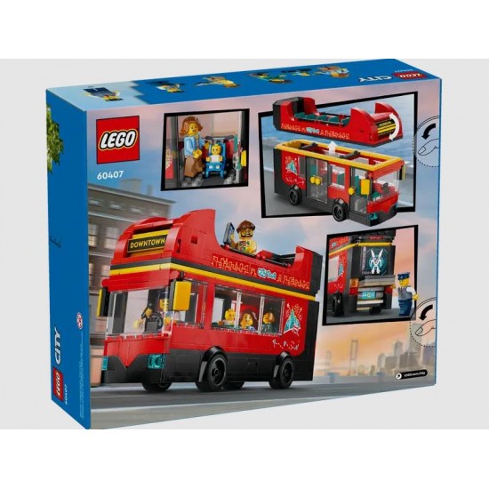 Lego City Autobuz turistic rosu cu etaj 60407