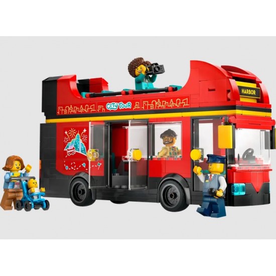 Lego City Autobuz turistic rosu cu etaj 60407