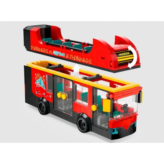 Lego City Autobuz turistic rosu cu etaj 60407