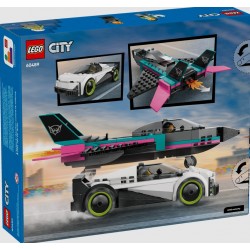 Lego City 60489 Avion cu reacție vs mașină