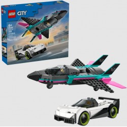 Lego City 60489 Avion cu reacție vs mașină