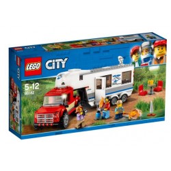 Lego city camioneta cu rulota 60182