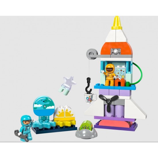 Lego 10422 Duplo Aventura cu naveta spatiala 3in1