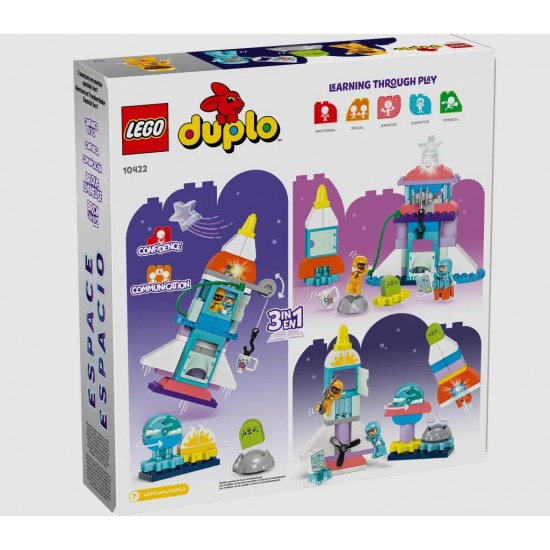 Lego 10422 Duplo Aventura cu naveta spatiala 3in1