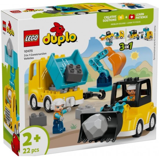 Lego 10475 Duplo Vehicule de constructii 3in1
