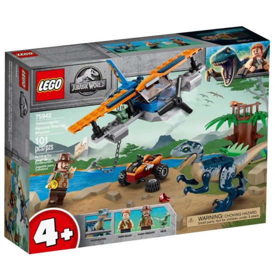 Lego Jurassic World 75942 misiunea de salvare cu biplanul