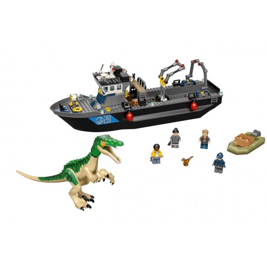 Lego Jurassic World 76942 Evadarea cu barca a dinozaurului Baryonyx