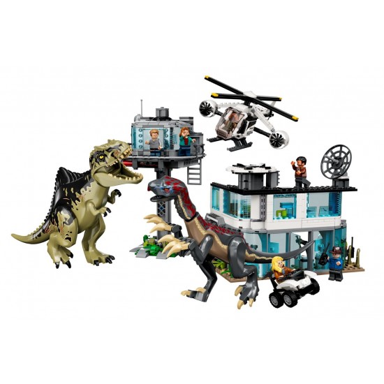 Lego jurassic World 76949 Atacul Giganotozaurului și Therizinosaurului