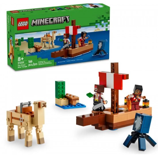 Lego Minecraft Calatorie pe corabia de pirati 21259