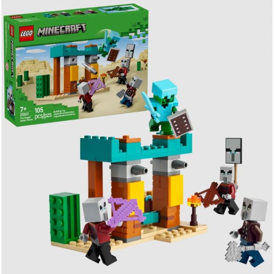 Lego Minecraft 21267 Patrula Illager in desert