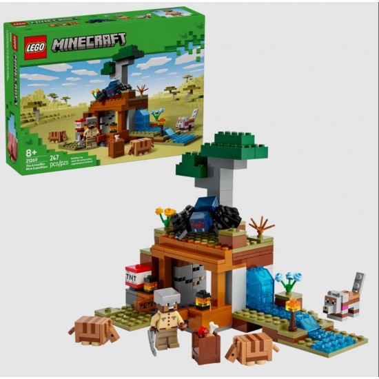 Lego Minecraft 21269 Expeditia de minerit cu Tatu