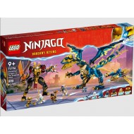 Lego 71796 Ninjago Dragonul Elemental vs Robotul imparatesei