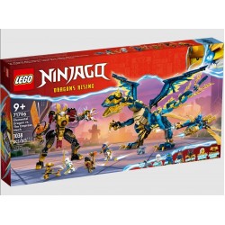 Lego 71796 Ninjago Dragonul Elemental vs Robotul imparatesei