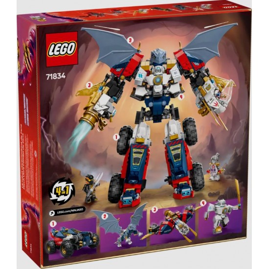 Lego Ninjago 71834 Ultrarobotul combinat al lui Zane