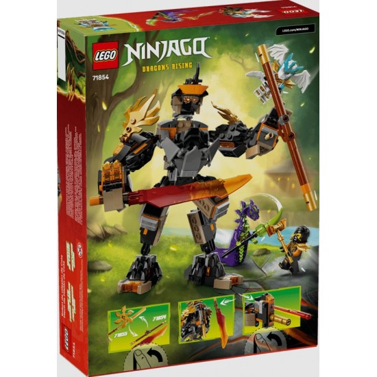 Lego Ninjago 71854 Robotul de misiune al lui Cole și dragonul Zane