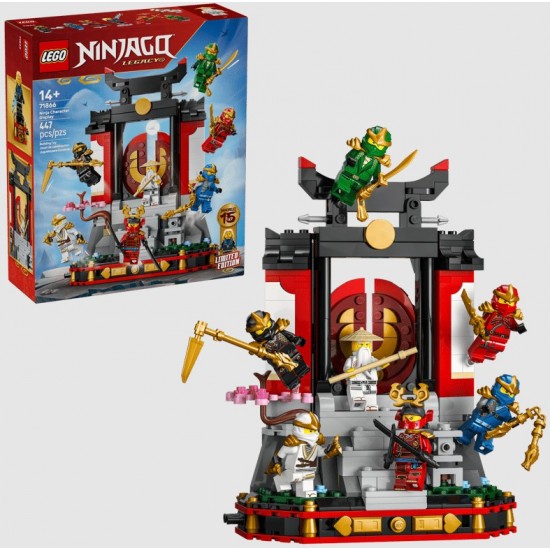 Lego Ninjago 71866 Model pentru etalare cu personaje ninja la a 15-a aniversare