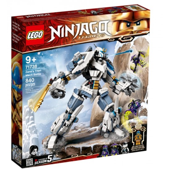 Lego ninjago 71738 robotul de titan a lui Zane