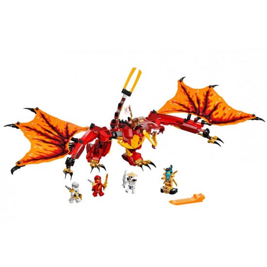 Lego Ninjago 71753 Atacul Dragonului de Foc