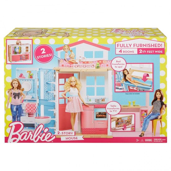 Barbie casa papusi cu 2 etaje DVV47
