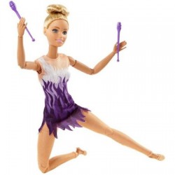 Papusa Mattel Barbie gimnasta Made To Move FJB18