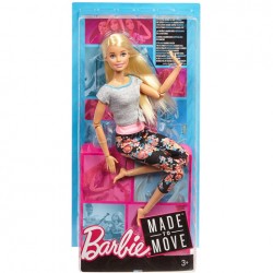 Papusa Mattel Barbie Yoga Made To Move FTG81