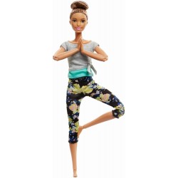 Papusa Mattel Barbie Yoga Made To Move FTG82