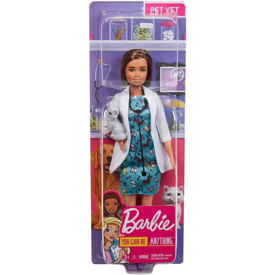 Papusa Barbie medic veterinar Mattel DVF50-GJL63