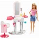 Papusa Barbie set salon de infrumusetare Mattel DVX51-FJB36