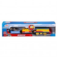 Locomotiva motorizata Rebecca cu 2 vagoane Thomas Mattel FTF31-FXX57