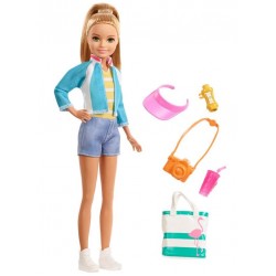 Papusa Barbie travel Stacie calatoreste FWV16 Mattel
