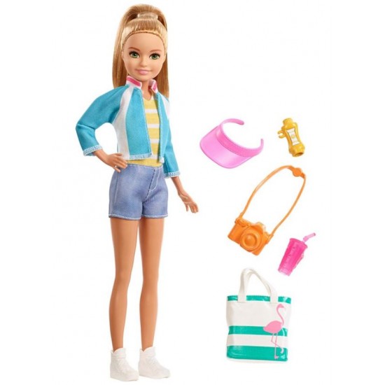 Papusa Barbie travel Stacie calatoreste FWV16 Mattel
