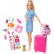 Papusa Barbie Travel Doll FWV25 Mattel