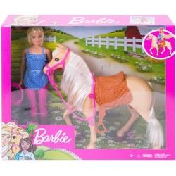 Papusa Barbie cu cal Mattel FXH13