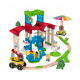 Set constructie Fisher Price din lemn si plastic 75 piese GGV82