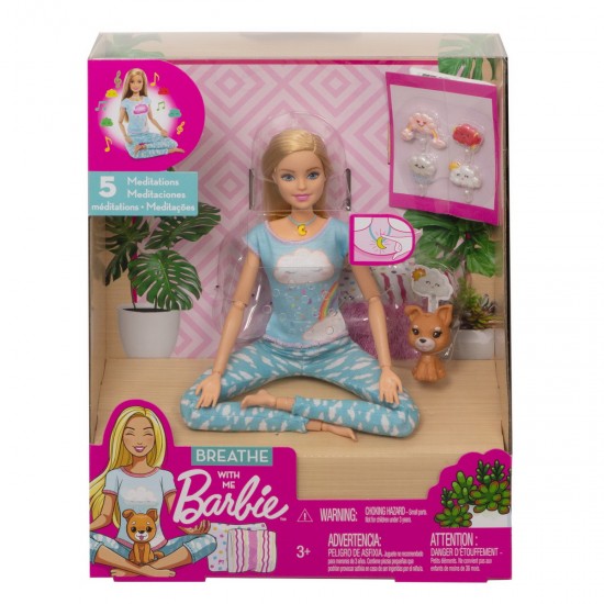 Papusa Barbie exercitii de meditatie Mattel GNK01